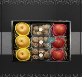 [품절] 국산 사과/배/생버섯 혼합 선물세트