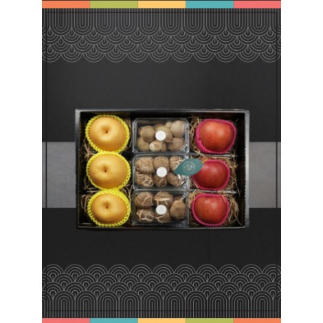 [품절] 국산 사과/배/생버섯 혼합 선물세트
